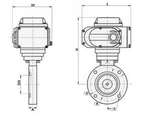 GID型電動高真空蝶閥結構尺寸 GID型電動高真空蝶閥結構尺寸